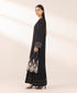 Women's Pret Lawn Black Embroidered A-Line Shirt